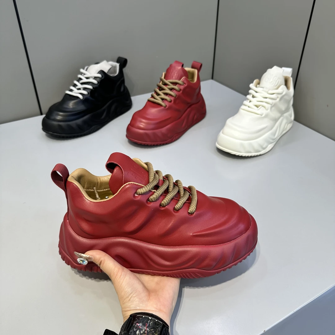 男鞋轻奢秋季时尚新款潮流老爹鞋厚底增高舒适百搭运动休闲鞋