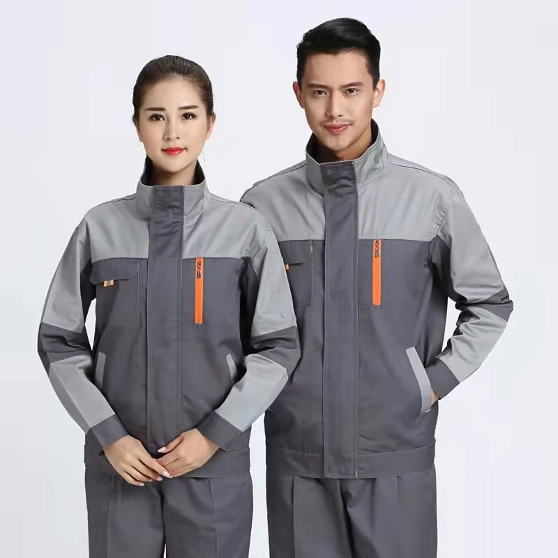 春秋长袖透气加厚保暖耐磨工作防静电耐脏汽修工厂钢厂工地工作服