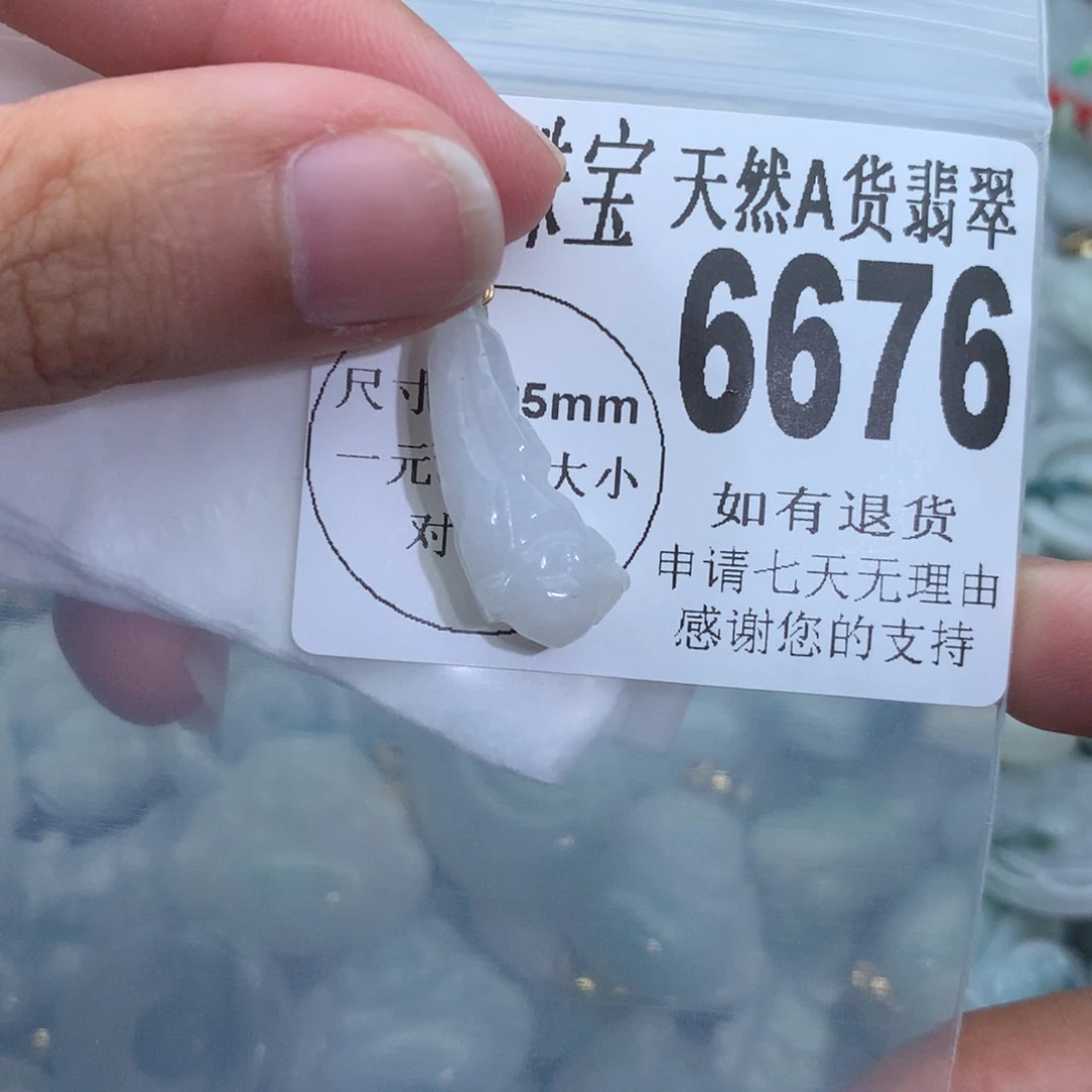 翡翠颈饰未镶嵌6676。
