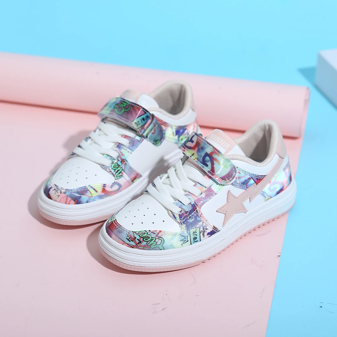 Disney迪士尼2022春秋款儿童休闲简约运动鞋软底板鞋M2218668