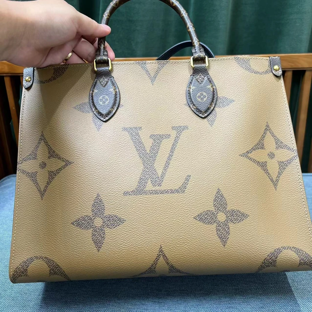 99新 LouisVuitton/路易威登 onthego 中号 托特包 23年 芯片款
