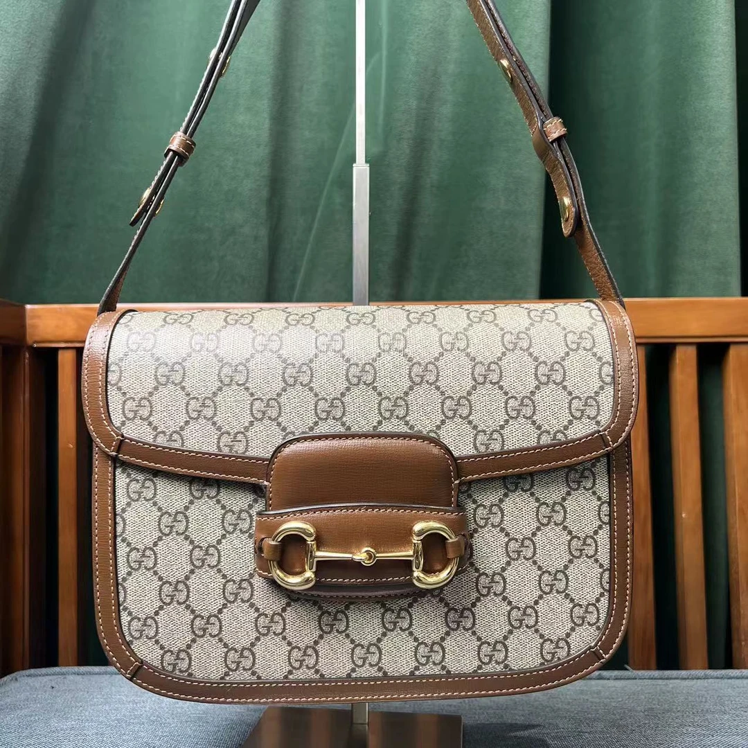 99新 GUCCI/古驰 1955马鞍包斜跨单肩包