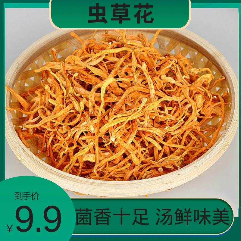 【虫草花】食用营养产品干菌煲汤红烧干锅食材50克/袋净含量干净