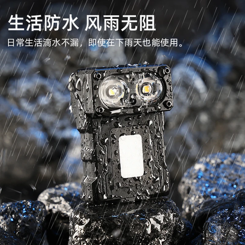 头灯强光充电超亮头戴式感应灯户外照明灯超长续航