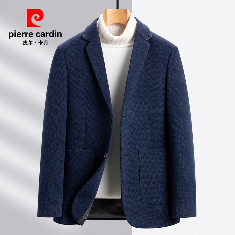 羊毛呢子大衣秋冬短款西装宽松商务正装男西服外套