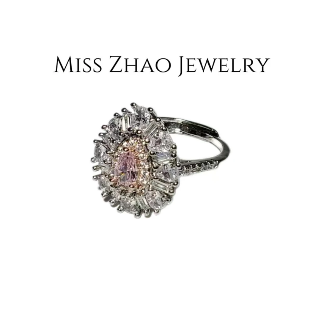 铜合金合成锆石戒指 G287【赵小姐】时尚轻奢吊坠