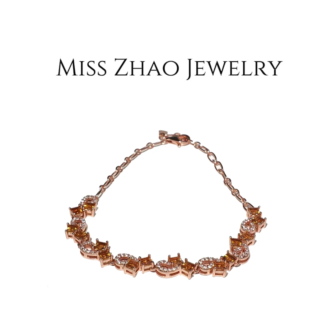铜合金合成锆石手链 R278【赵小姐】铜合金合成锆石手链