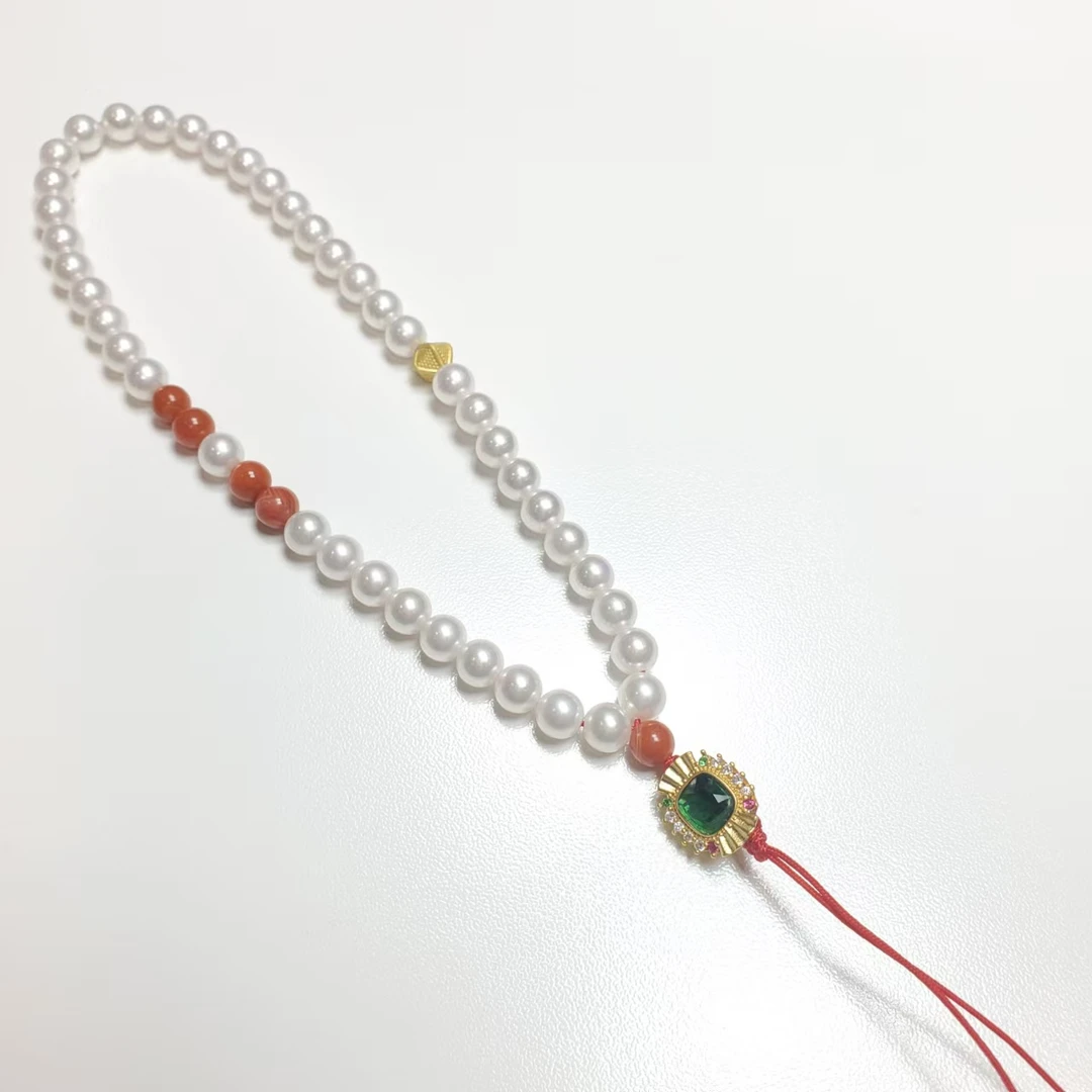 铜合金仿珍珠吊坠 S313时尚百搭款挂件