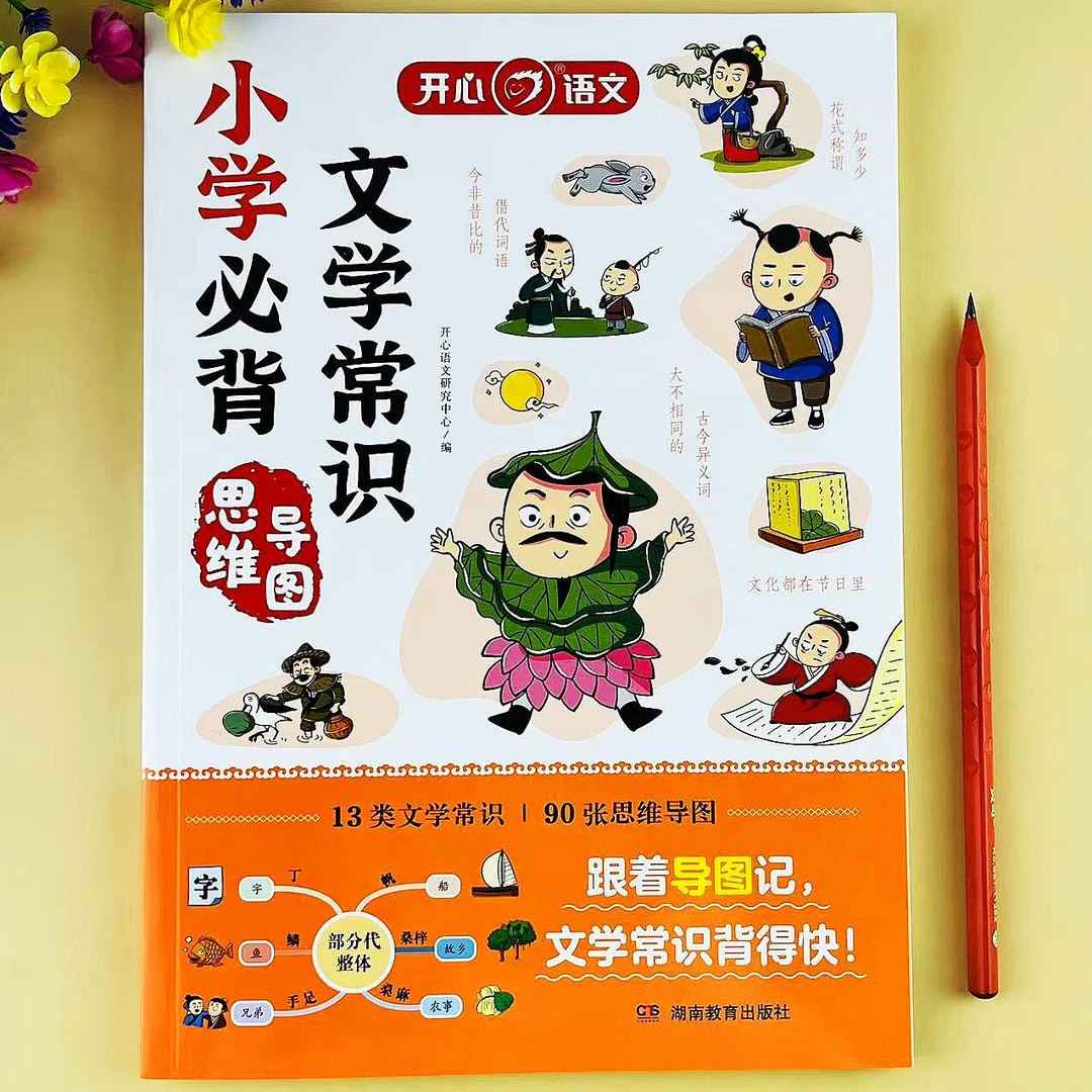 小学必背文学常识同步语文基础知识大全人教版真题训练思维导图版