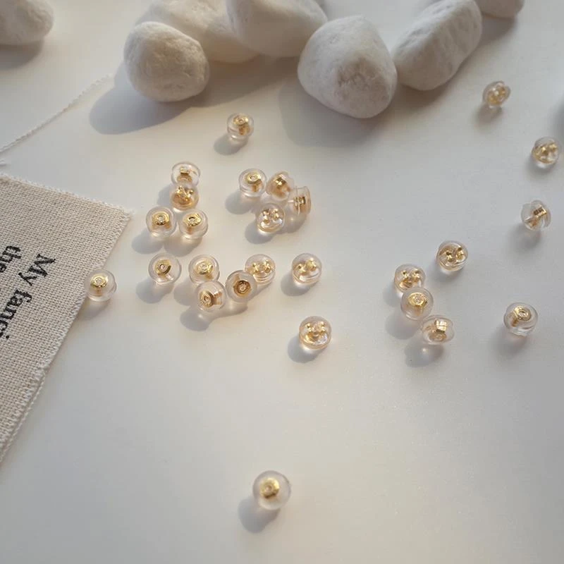 合金硅胶耳饰 合金硅胶半圆耳堵耳塞防掉耳帽通用高级百搭款耳堵