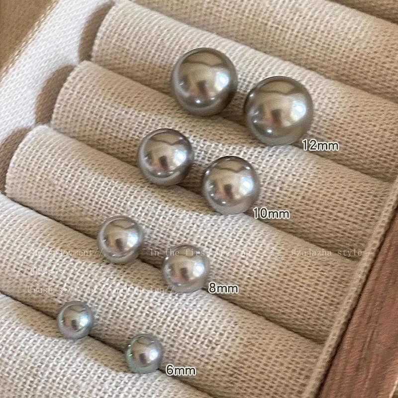 铜合金耳饰 银色仿珍珠耳钉女潮时尚网红气质耳饰ins简约冷淡风耳