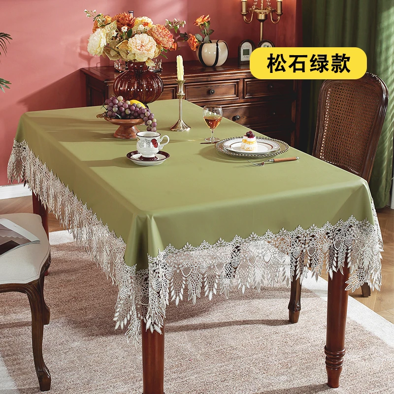 小羊皮餐桌桌布免洗防水防油防烫高档茶几垫皮革餐桌布长方形台布