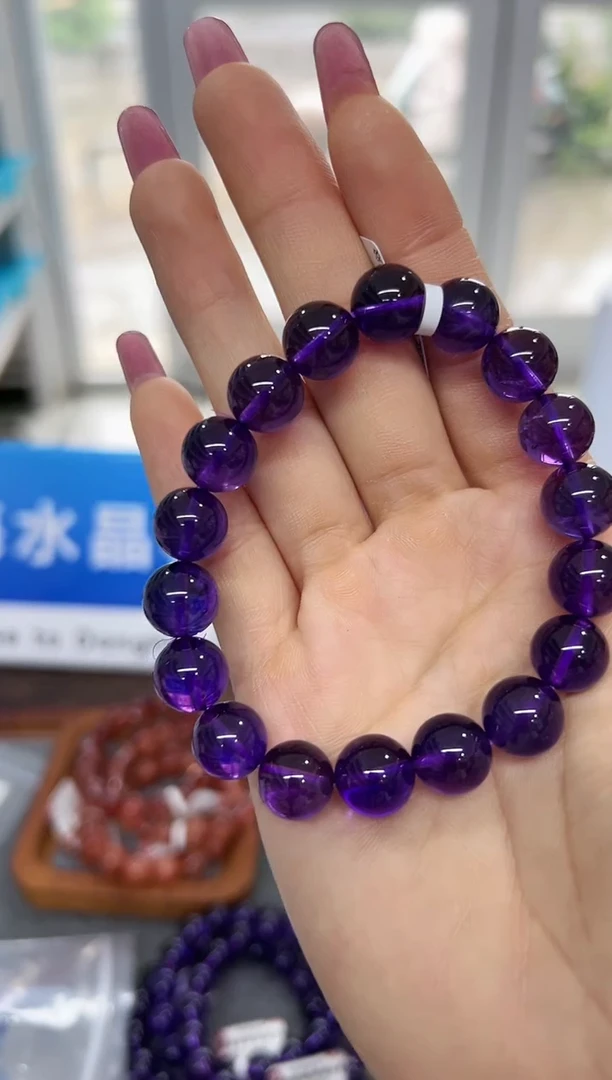 【闪购商品】水晶手串未镶嵌XL1777紫水晶手串11+
