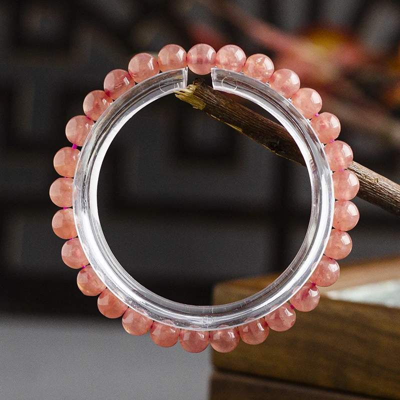 【木槿槿】天然红纹石6mm+手串女款送女朋友礼物精美串珠手链SP1146