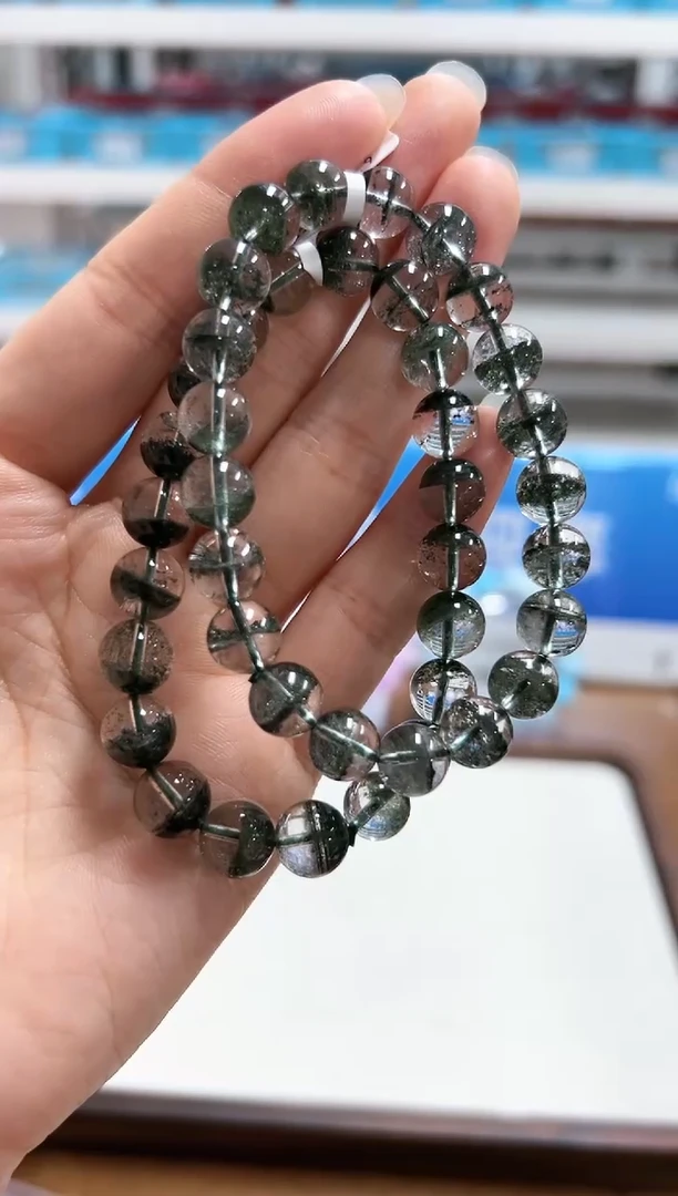 【闪购商品】水晶手串未镶嵌XL2497高净体绿幽灵约9多样性发其一