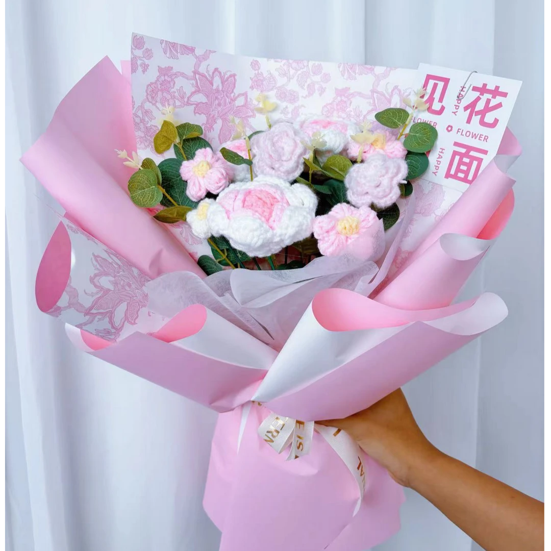 大束手工毛线针织向日葵花束教师节送老师妈妈老婆闺蜜生日礼物