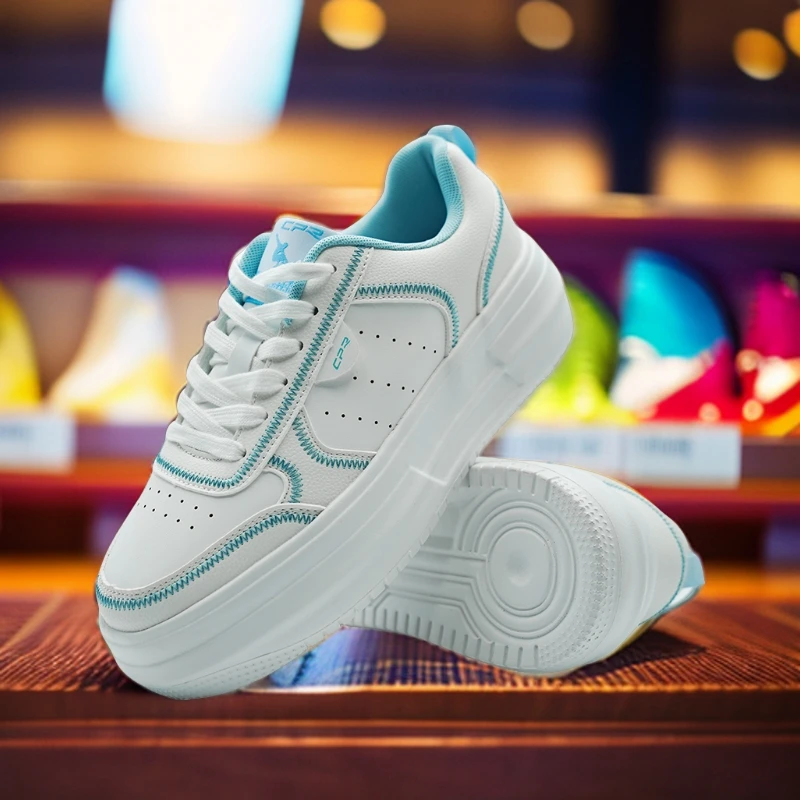 超跑人正品百搭简约时尚休闲松增高厚底女鞋老爹鞋2024款夏季松糕