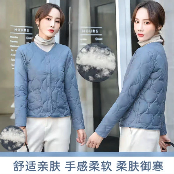 2023新款轻薄白鸭戎羽戎服秋冬女士短款亲肤柔软时尚保暖秋冬外套