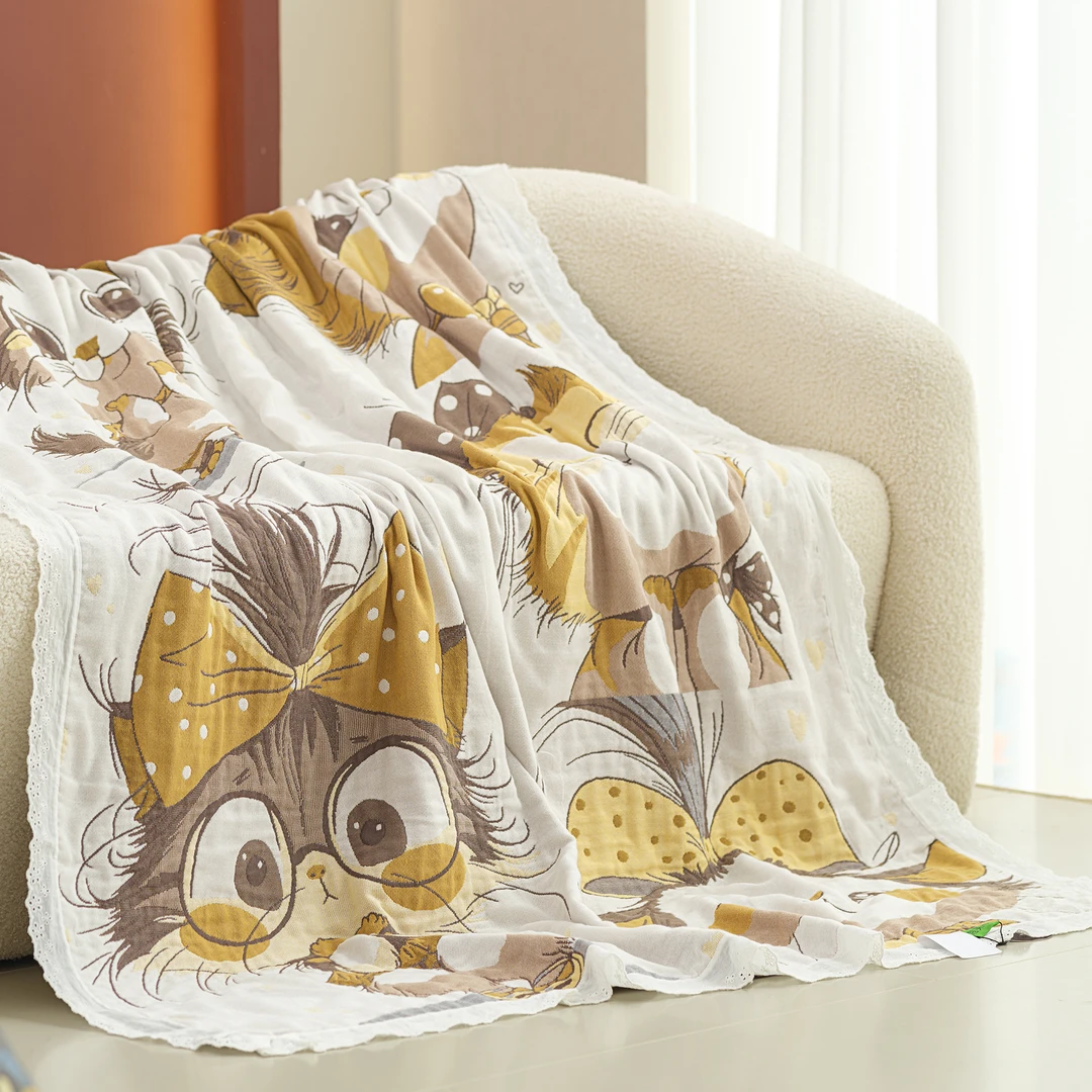 【温暖居家】泡芙被120x150cm-猫咪乐园