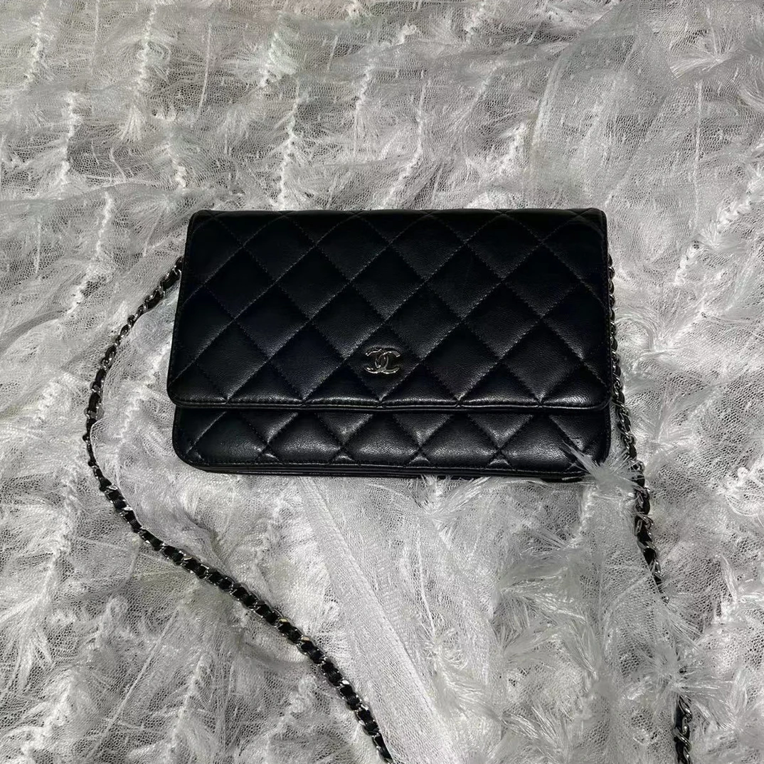 95新 Chanel/香奈儿 茉上/黑色woc 链条包