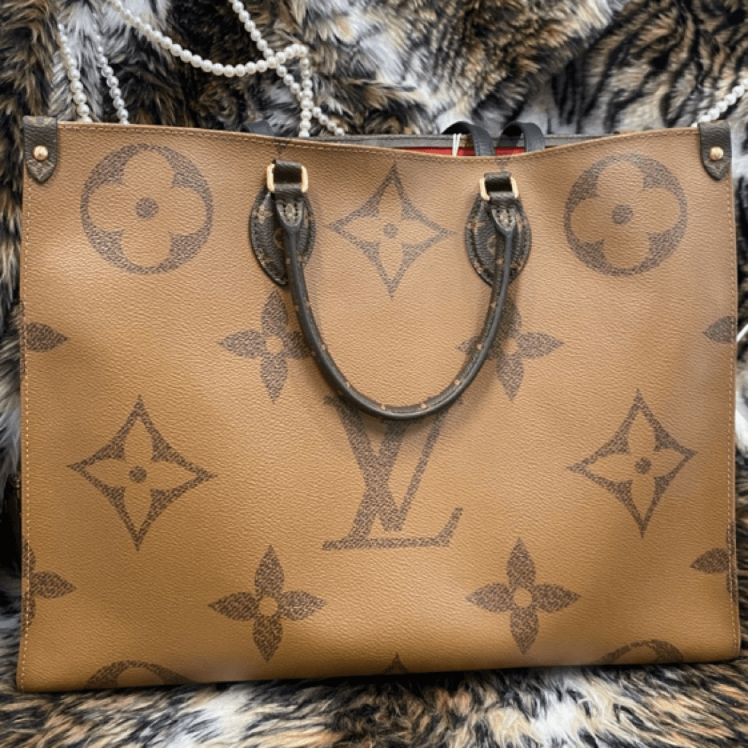 95新 LouisVuitton/路易威登 茉上/大号老花on the go  托特包