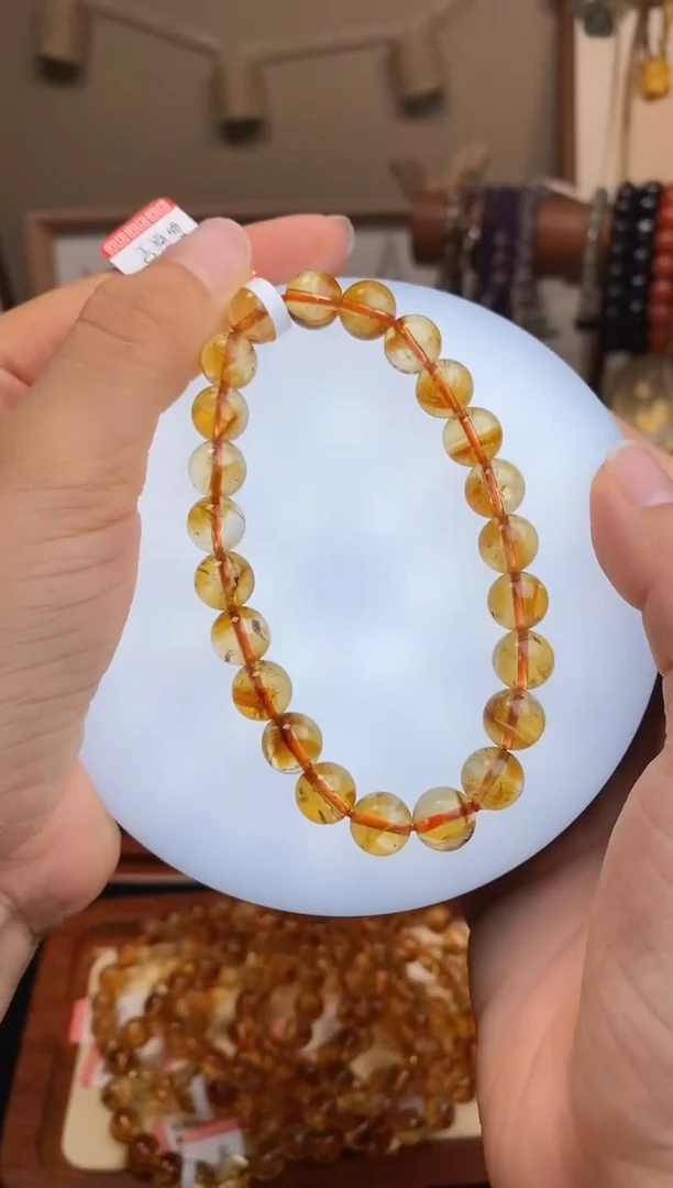 【闪购商品】水晶手串未镶嵌黄塔晶8m+