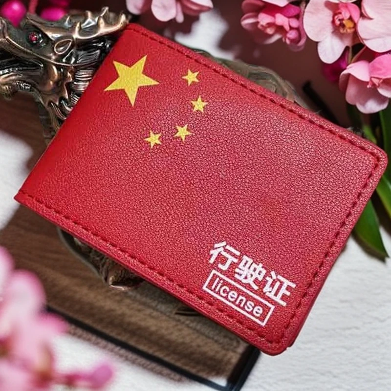 五星驾驶证行驶证件二合一皮套驾照本卡包机动车证皮夹外壳红色