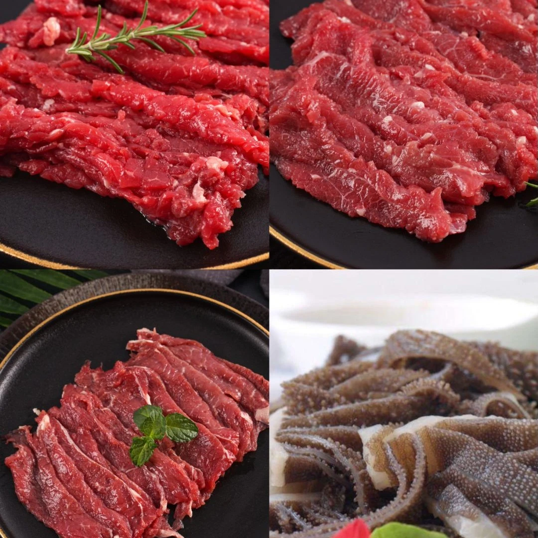 【鲜切牛肉】双人套餐（黄牛肉片180g+匙仁180g+匙柄180g+牛百叶180g）共720克