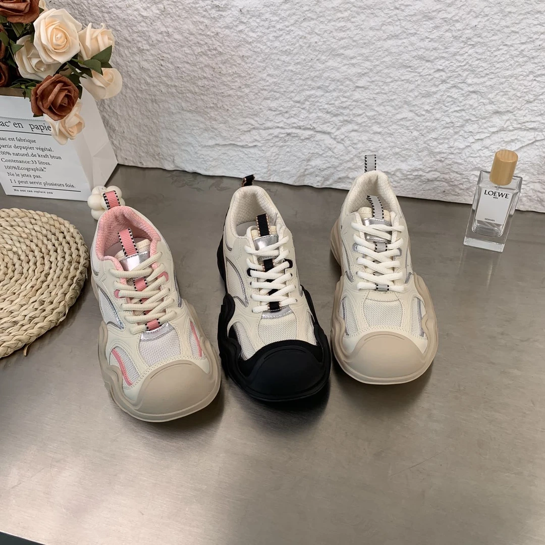 夏季新款时尚休闲女鞋透气舒适冷粘工艺系带低帮鞋72-576