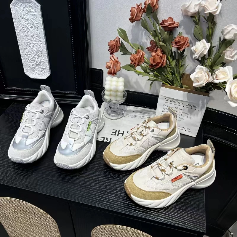 新款时尚休闲女鞋百搭舒适软底运动鞋冷粘工艺2211