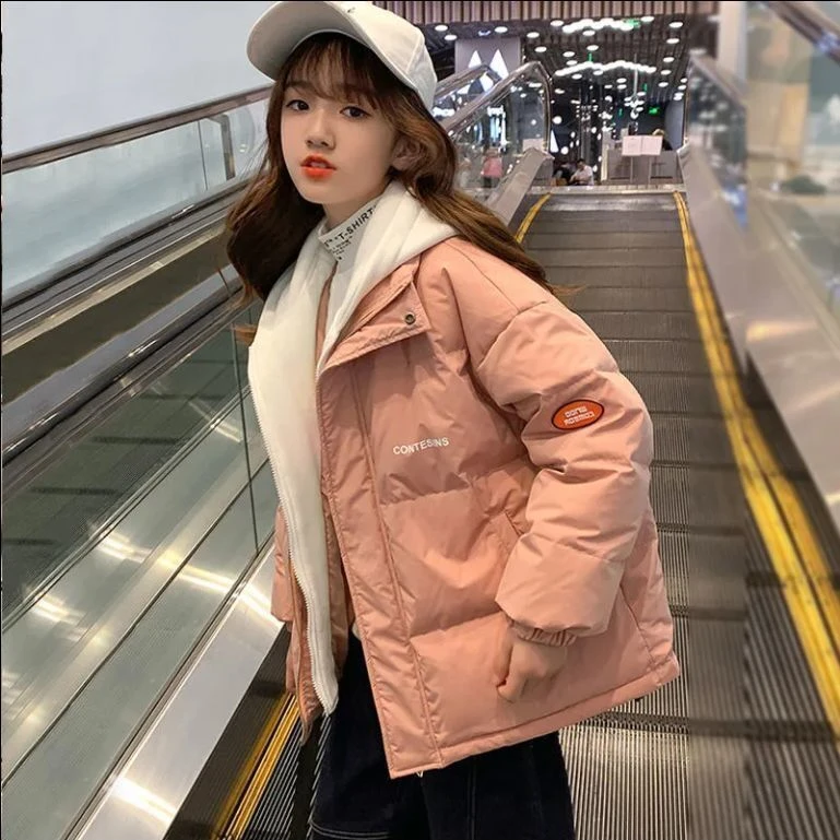 女童棉衣2023新款冬季加厚外套洋气女孩短款棉袄冬装儿童棉棉服