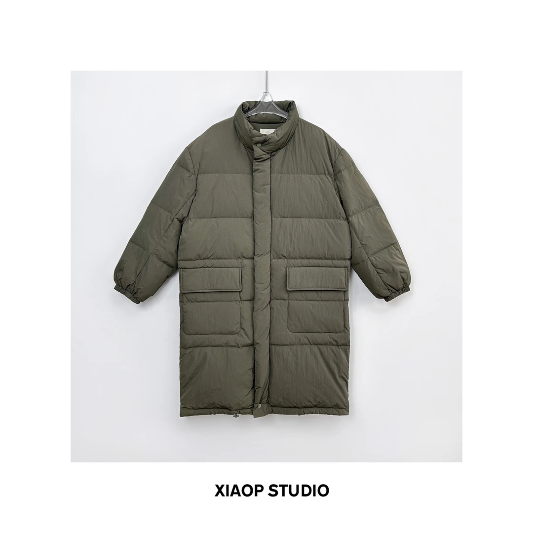 Q XIAOP STUDIO 立领工装加厚保暖中长款羽服外套 YR1130