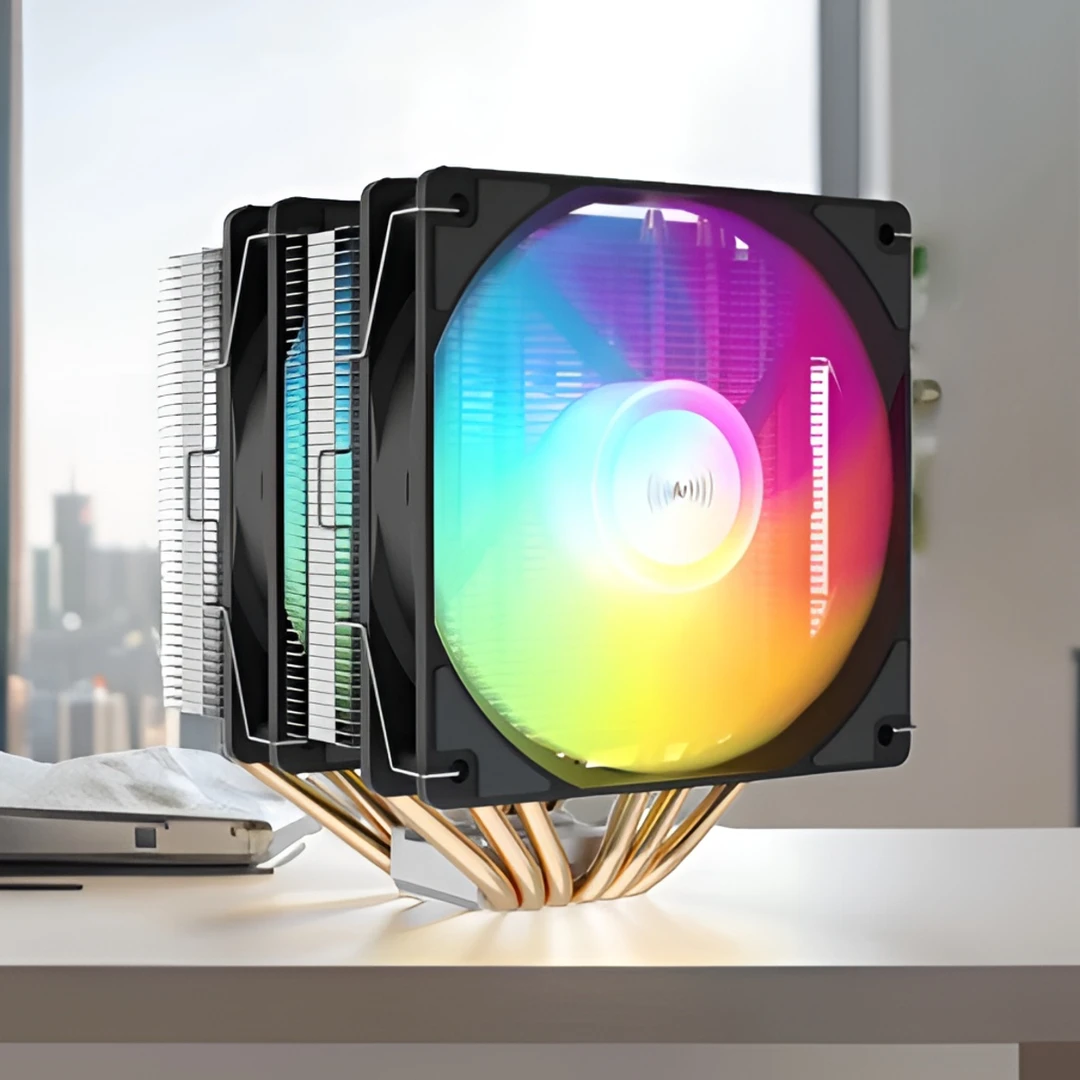 雅浚E6双塔式下压式6热管风冷支持1200/1700/AM4附硅脂高效cpu