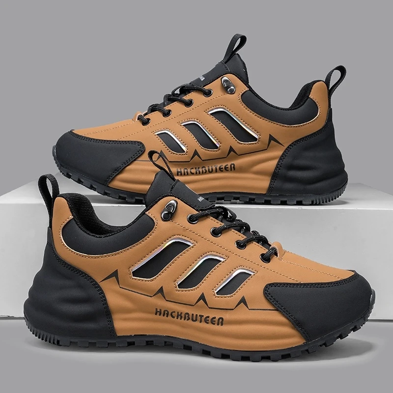 火枪手帕拉鞋秋冬皮面男士休闲百搭男鞋防滑运动跑步鞋子