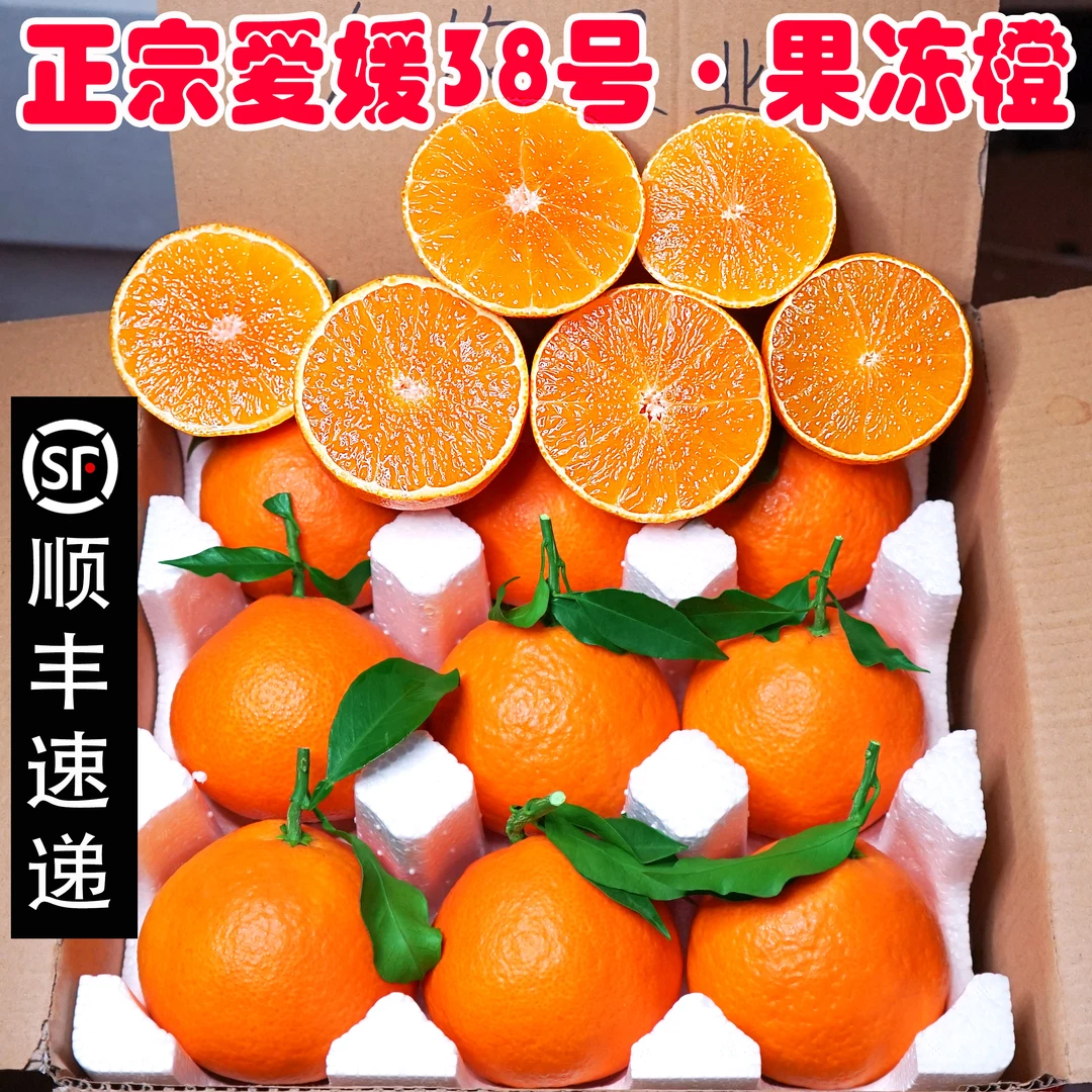 顺丰包邮正宗四川眉山爱媛38号果冻橙子5/10斤大果手剥橙皮薄爆汁