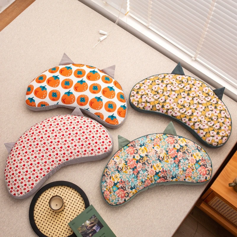 护颈荞麦枕颈椎枕助眠单人猫儿枕头透气可拆洗亲肤四季通用甜荞壳