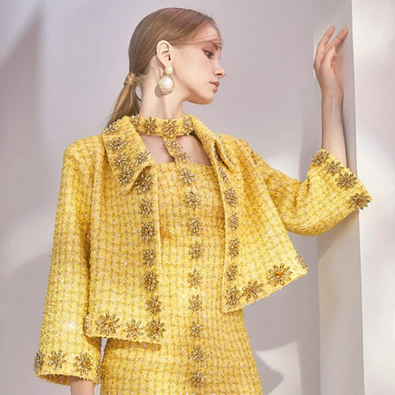 WARDROBES BY CHEN璀璨晶珠太阳花钻饰套装AW20C1065/AW20C1066