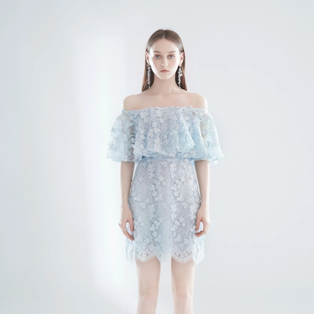 WARDROBES BY CHEN连衣裙礼服气质设计师LD20S0438/LD20S0423