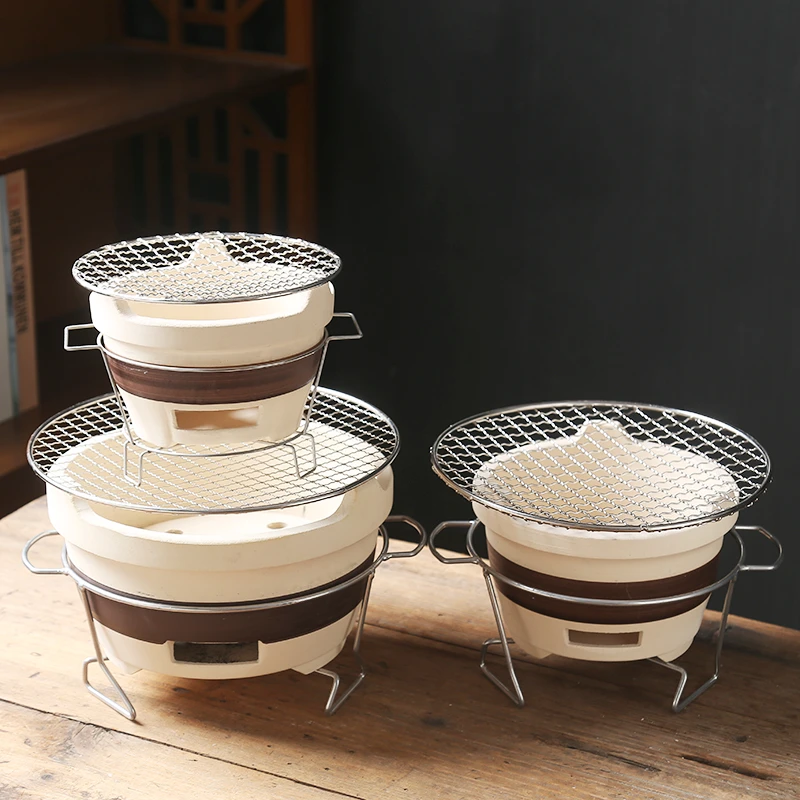 旅行携带煮茶特大号室内户外粗陶加热泡茶木炭烧烤蜡烛侧把壶耐温