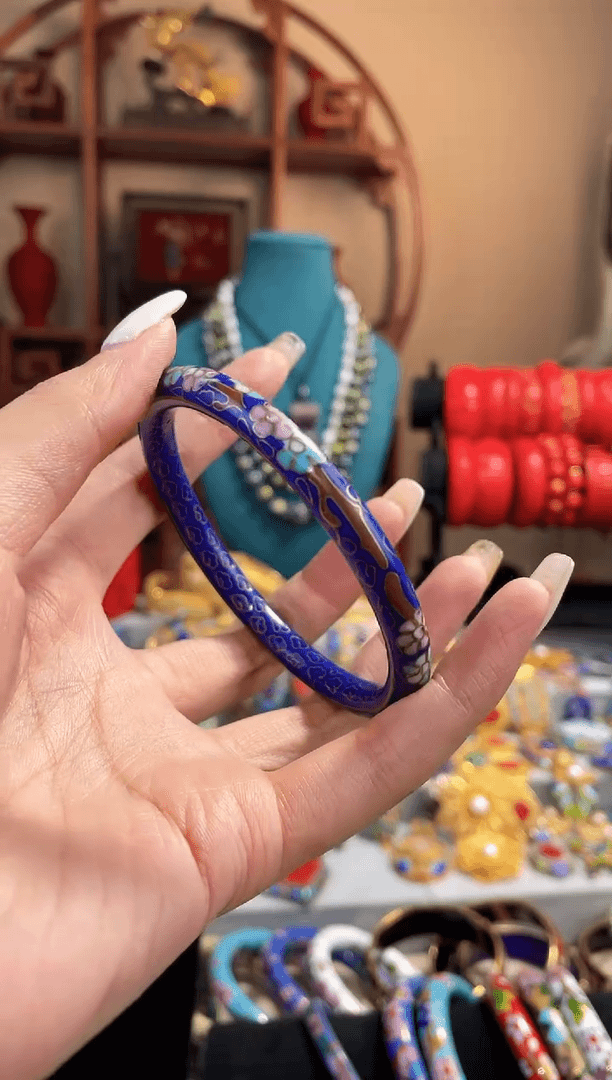 【闪购商品】非遗绝技景泰蓝镯子宝蓝