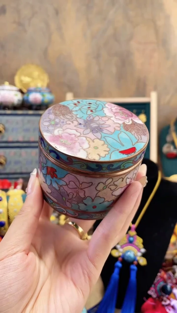 【闪购商品】非遗绝技 景泰蓝粉盒