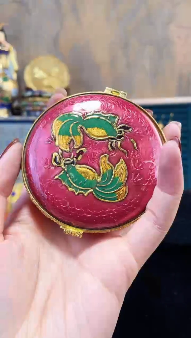 【闪购商品】非遗景泰蓝盒子红色