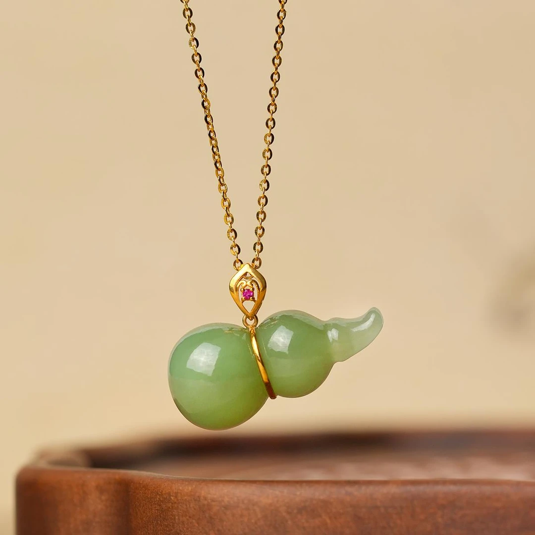 玉葫芦吊坠和田玉葫芦福禄妈妈款和田玉项链上等玉石吊坠爆款时尚