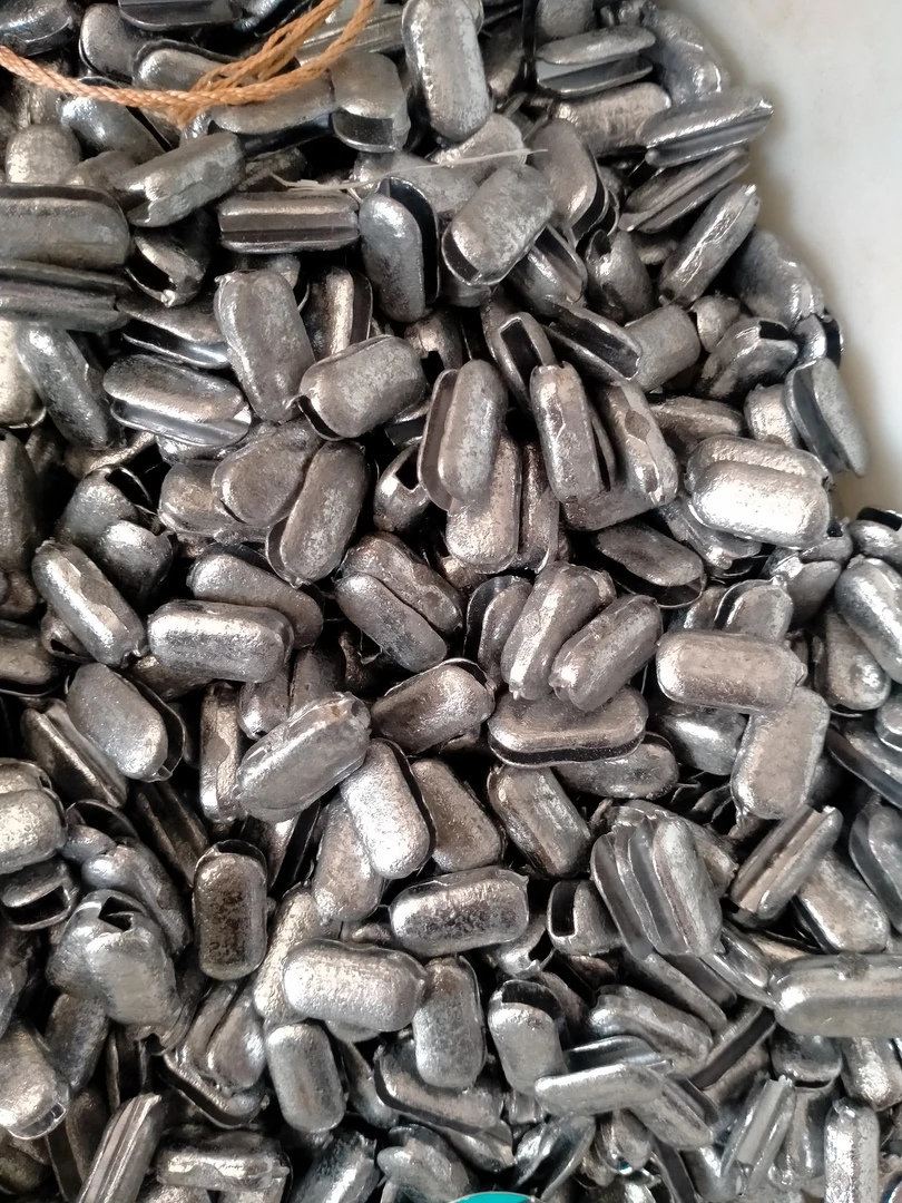 手撒网坠子渔网专用渔网撒网专用捕鱼手抛网配重夹豆铅坠夹豆