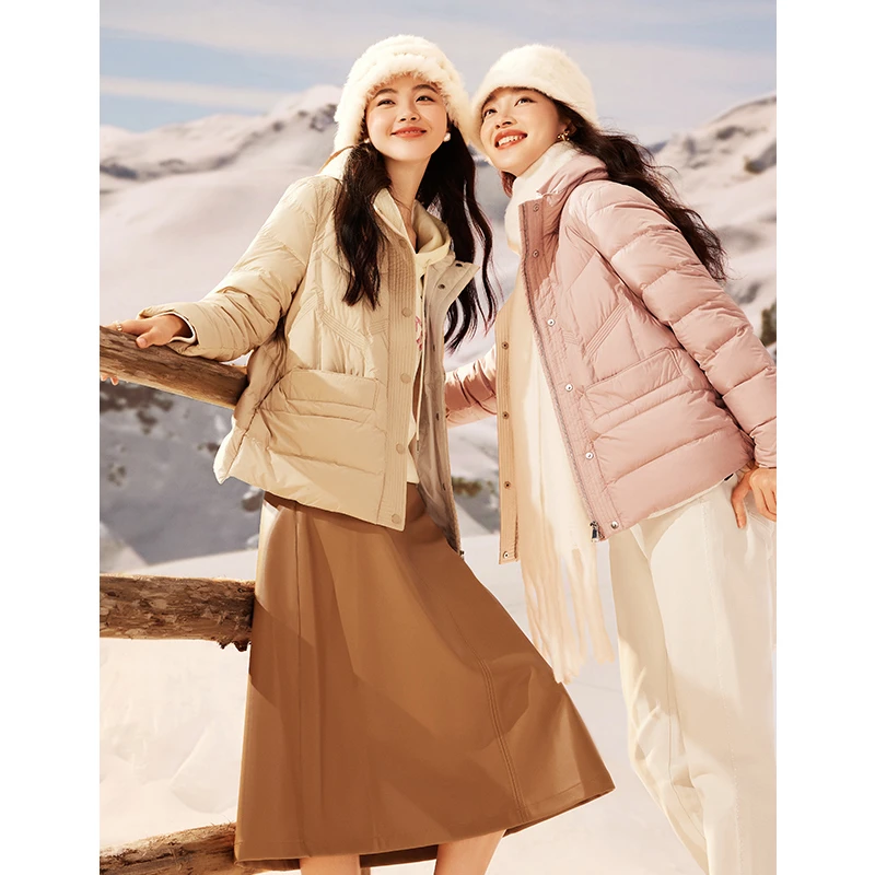 【双12提前购】 【珂莱蒂尔Koradior】短款90鸭绒轻好羽绒保暖外套K