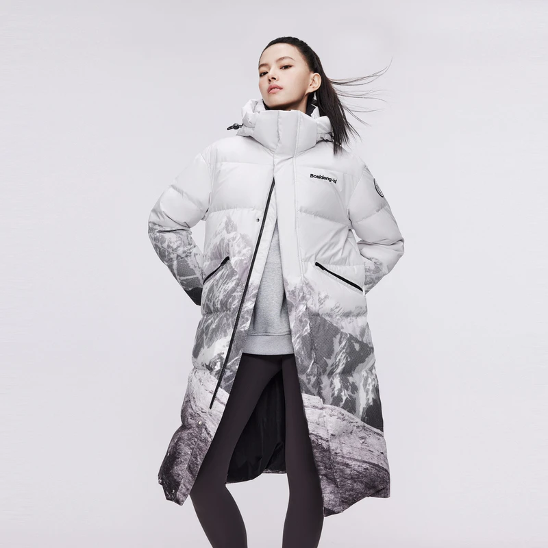 中国好羽绒冬季保暖长款羽绒服女款外套B30143320