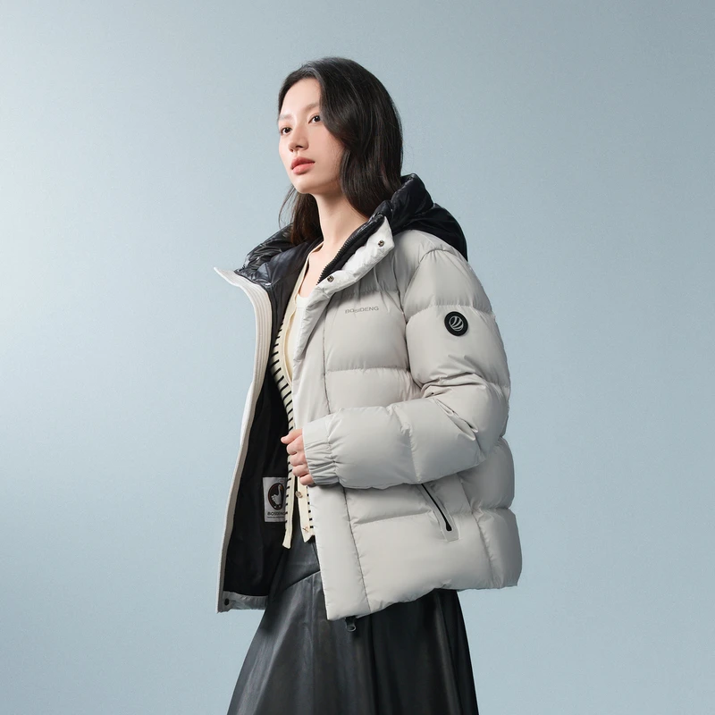 波司登泡芙2024年新款女士中长款时尚休闲百搭保暖外套显瘦简约羽