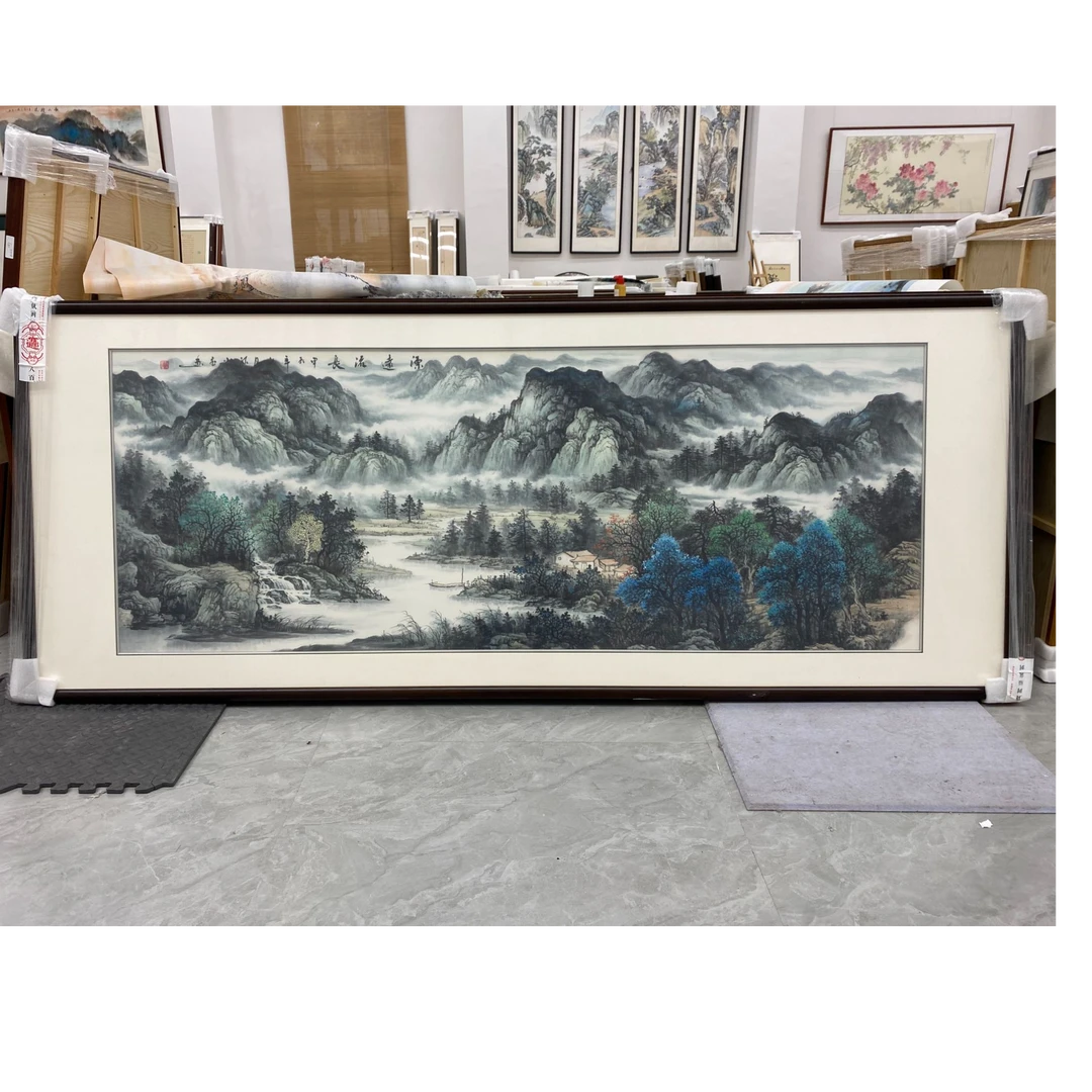 手绘【北棠书画院】国画山水画客厅办公室挂 29