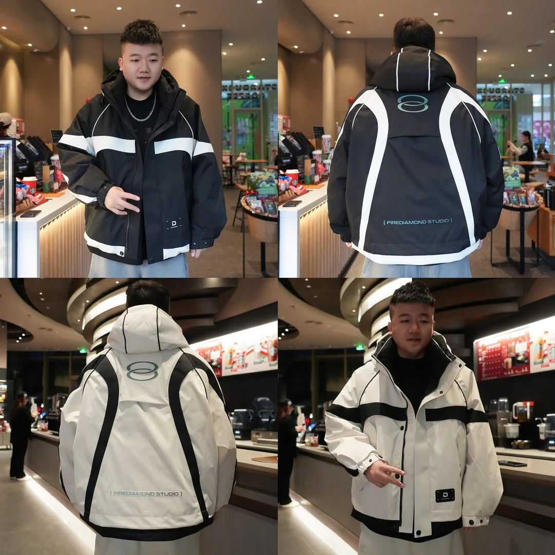 【羽绒服】冬季新款工装连帽加厚保暖机能防风户外羽绒服24035