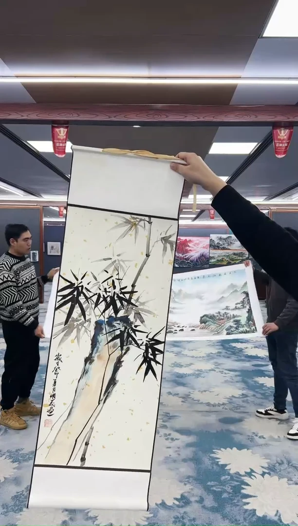 【闪购商品】书法邵明义-竹子-卷轴